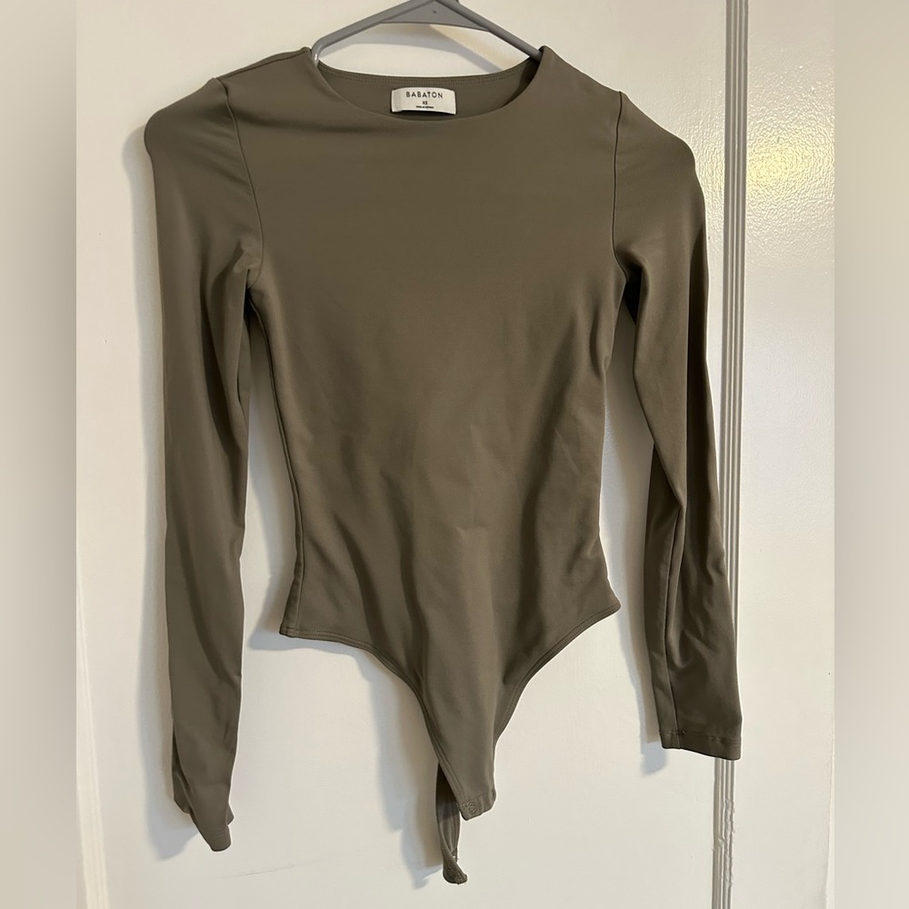 Aritzia Babaton Contour Longsleeve Bodysuit XS